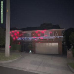 Christmas Light display at 63 Summit Drive, Bulleen
