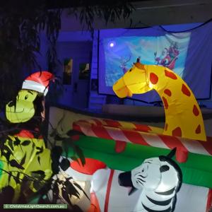 Christmas Light display at 2 Cushing Avenue, Bentleigh