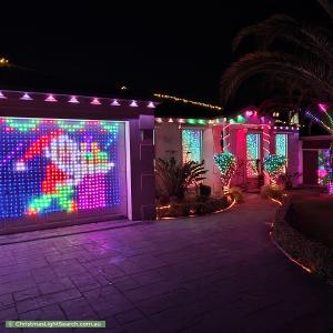 Christmas Light display at 10 Hillrise Close, Narre Warren South