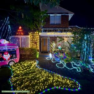 Christmas Light display at 1 Cheltenham Road, Black Rock