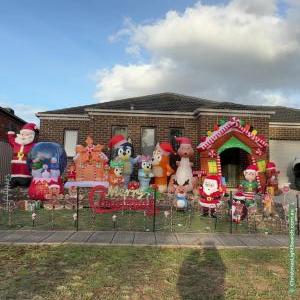 Christmas Light display at 32 Verdant Road, Truganina