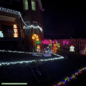 Christmas Light display at 2 Eton Street, Mount Waverley