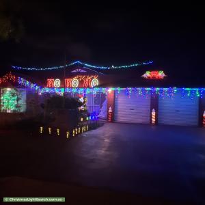 Christmas Light display at 6 Swansea Circuit, Gulfview Heights