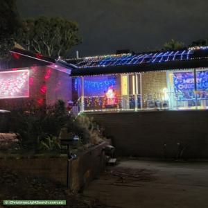 Christmas Light display at 23 Stuart Street, Crestwood