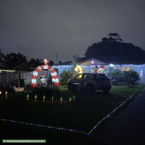 Christmas Light display at 1 Bloodwood Close, Ourimbah