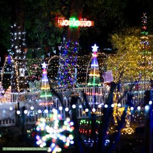 Christmas Light display at 5 Springbank Close, Darlington