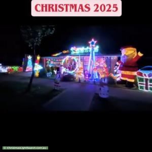 Christmas Light display at 16 Brooklime Way, Wallan