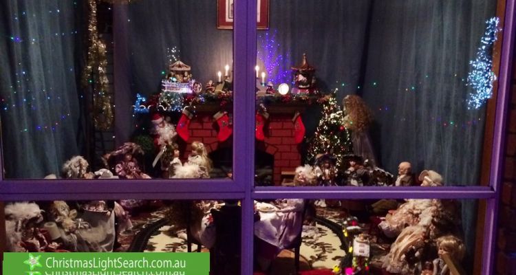 Christmas Light display at 27 Glencairn Drive, Greenvale