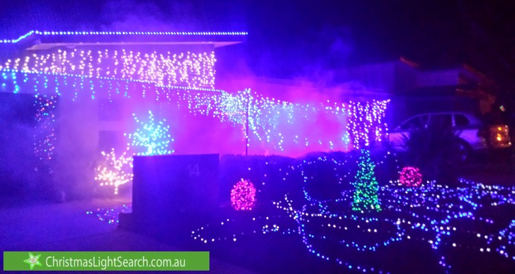 Christmas Light display at 14 Scurry Street, Dunlop