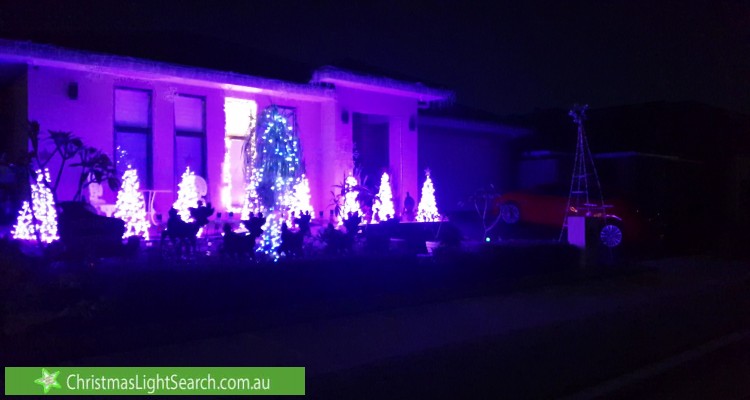 Christmas Light display at 6 Litchfield Avenue, Kellyville