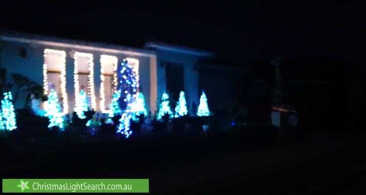 Christmas Light display at 6 Litchfield Avenue, Kellyville