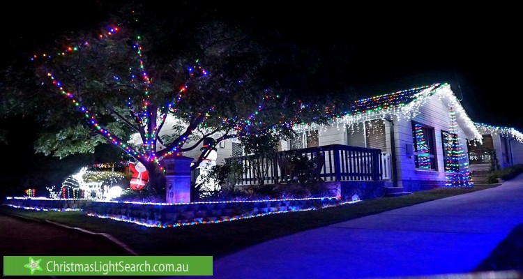 Christmas Light display at 119 Kambalda Crescent, Fisher