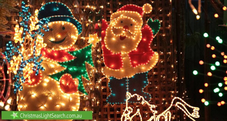 Christmas Light display at 11 Lebanon Crescent, Mulgrave