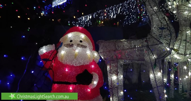 Christmas Light display at 13 Ruthven Street, Gowrie