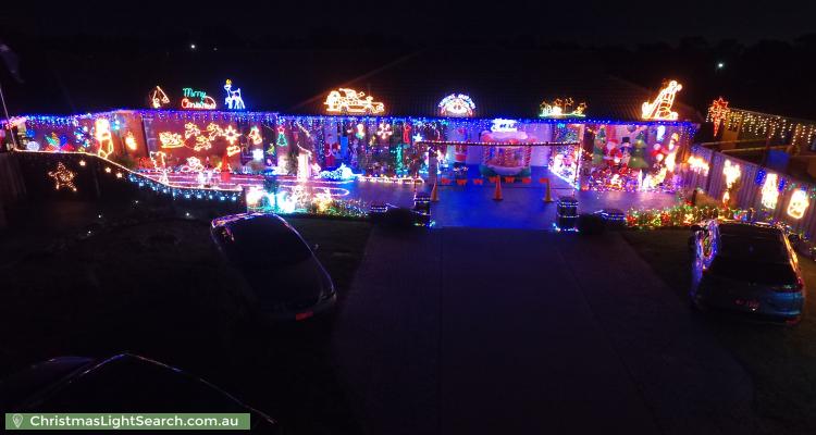 Christmas Light display at 9 Middlesex Court, Cranbourne North