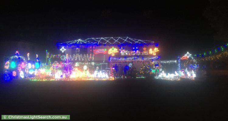 Christmas Light display at 122 Sparkes Road, Bray Park