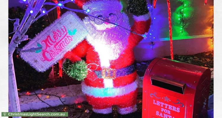 Christmas Light display at 13 Tennyson Avenue, Preston