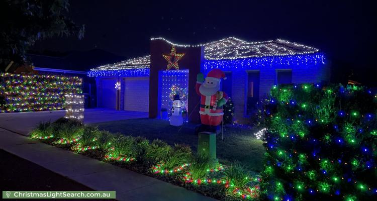 Christmas Light display at 25 Ansett Street, Gungahlin