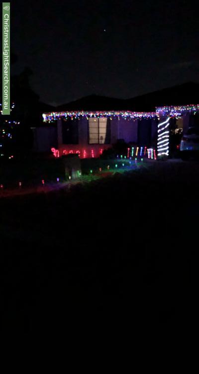 Christmas Light display at 5 Glasson Court, Langford
