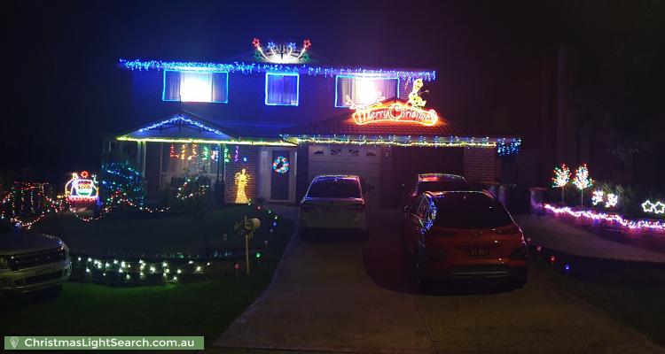Christmas Light display at 4 Perseus Circuit, Kellyville