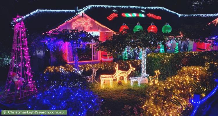 Christmas Light display at 7 Ornata Road, Mount Dandenong