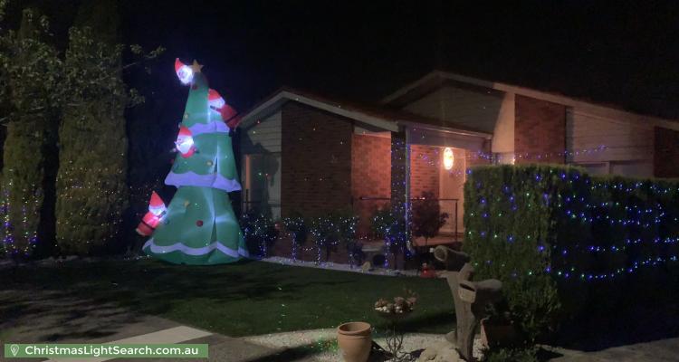 Christmas Light display at 21 Blossom Park Drive, Mill Park