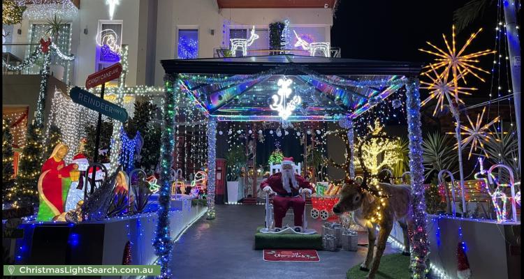 Christmas Light display at 162 Holt Road, Taren Point