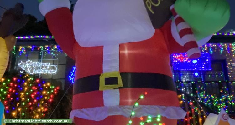 Christmas Light display at 29 Darvall Street, Donvale