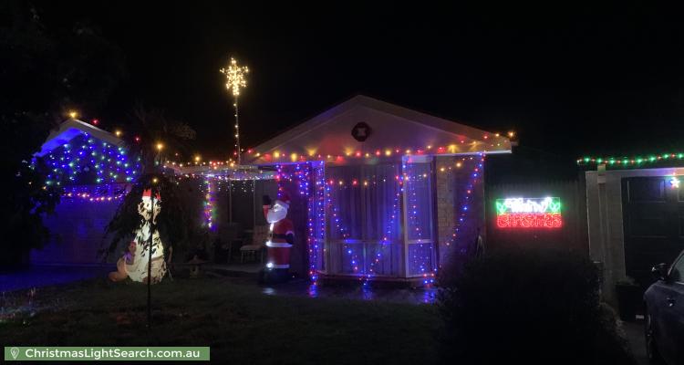 Christmas Light display at 10 Millicer Place, Dunlop
