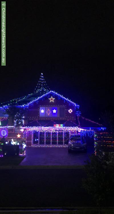 Christmas Light display at 2 Carlisle Crescent, Kellyville