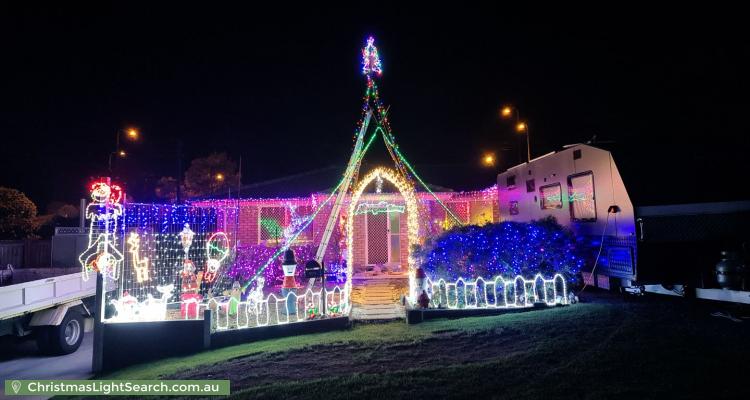 Christmas Light display at 39 Gordonia Drive, Regents Park