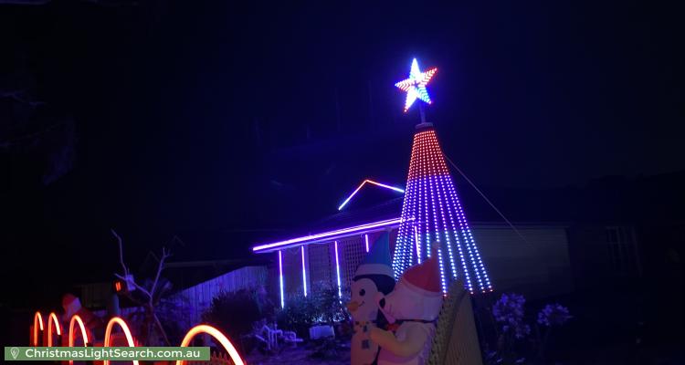 Christmas Light display at 5 Blossom Park Drive, Mill Park