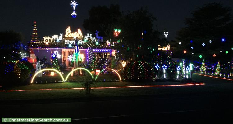 Christmas Light display at 34 Turnberry Drive, Sunbury