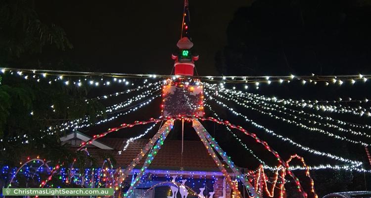 Christmas Light display at 106 Archdall Street, Dunlop