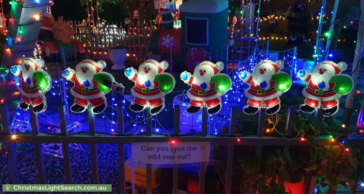 Christmas Light display at 106 Archdall Street, Dunlop