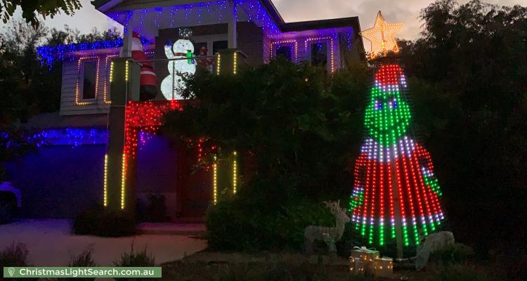 Christmas Light display at 39 Mascoma Street, Strathmore