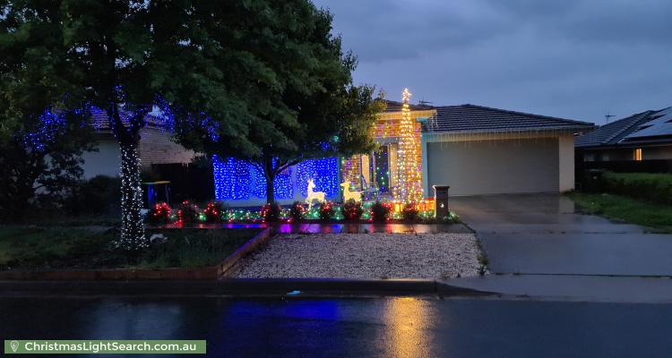 Christmas Light display at 81 James Harrison Street, Dunlop