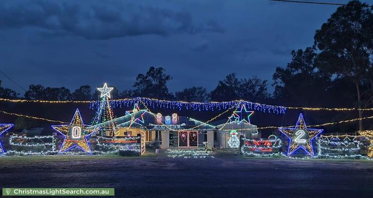 Christmas Light display at 45 Walnut Drive, Brightview