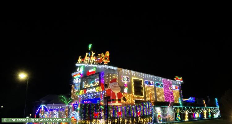 Christmas Light display at 12 Bedarra Crescent, Burpengary East