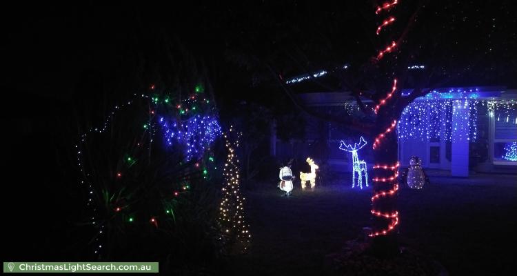 Christmas Light display at 17 Italia Street, Hope Valley