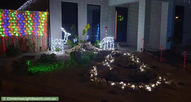 Christmas Light display at  Hargood Place, Cranbourne East