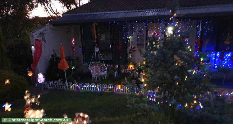 Christmas Light display at 49 Postle Circuit, Holt