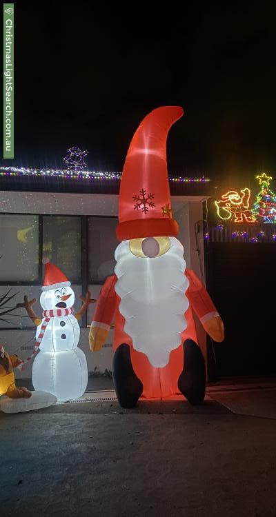 Christmas Light display at 7 Gunning Place, Kambah