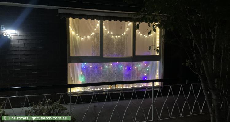 Christmas Light display at 5 Box Close, Wheelers Hill