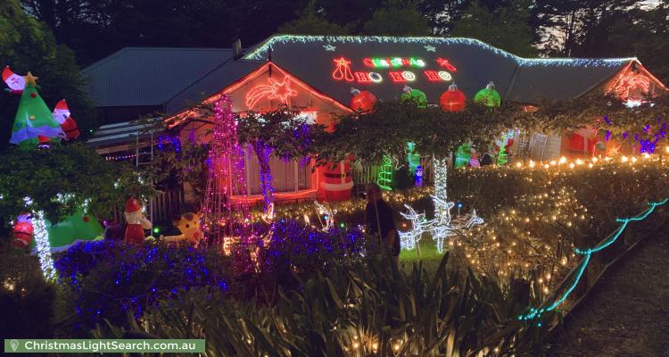 Christmas Light display at 7 Ornata Road, Mount Dandenong