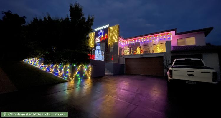Christmas Light display at 4 Wark Place, Jerrabomberra