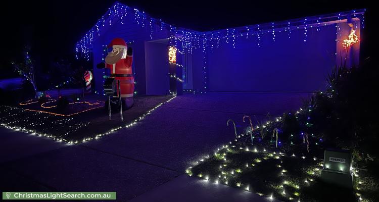 Christmas Light display at 25 Trailblazer Drive, Undullah