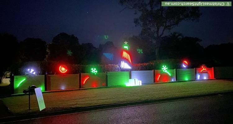 Christmas Light display at 59 Craigslea Drive, Caboolture