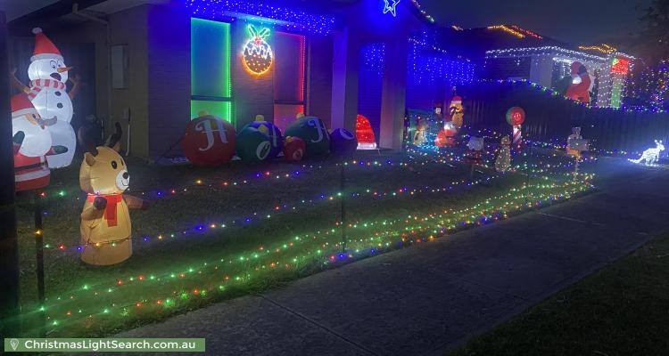 Christmas Light display at 10 Almond Grove, Pakenham