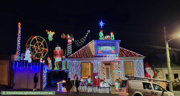 Christmas Light display at 121 Molle Street, West Hobart